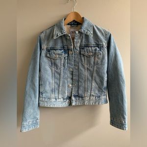 Zara denim and Sherpa jacket